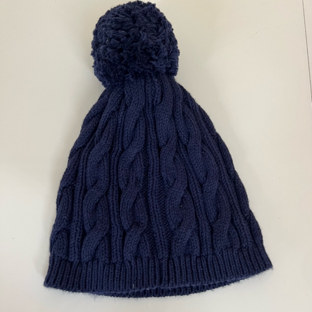 ❤️ The Beaufort Bonnet Company - Navy Collins Cable Knit Toboggan (2 -6yrs)